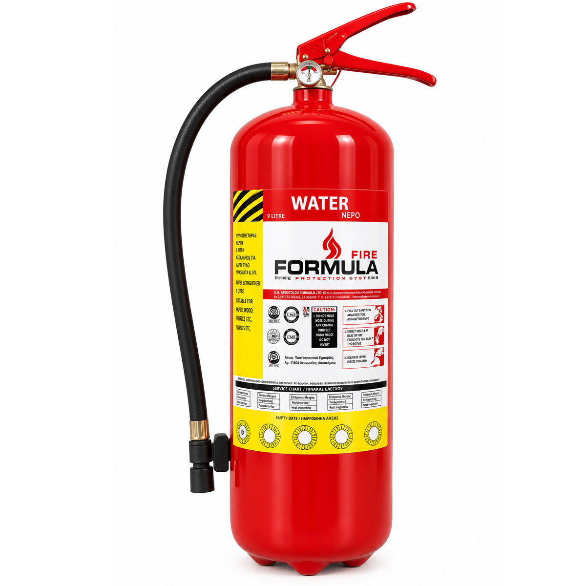 WATER FIRE EXTINGUISHER 9L