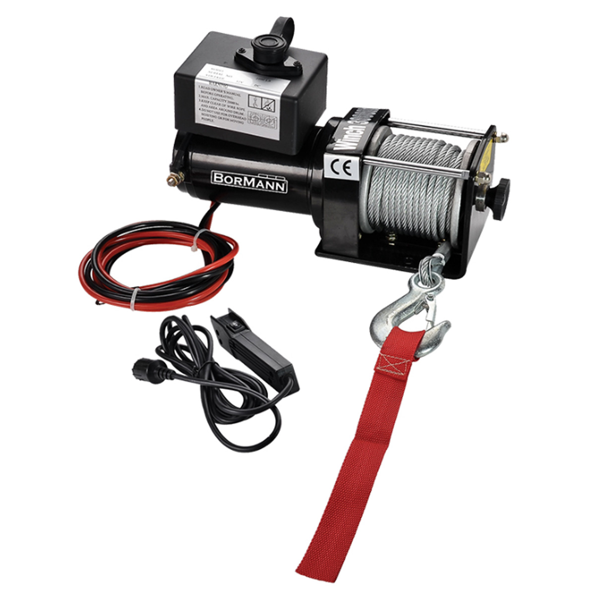BORMANN 12V ELECTRIC WINCH 1000W 1360KG