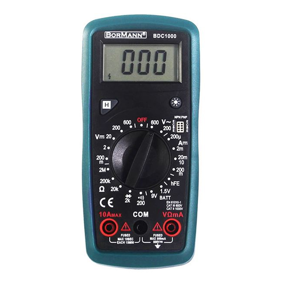 BORMANN MULTIMETER DIGITAL AC / DC 200V BDC1000