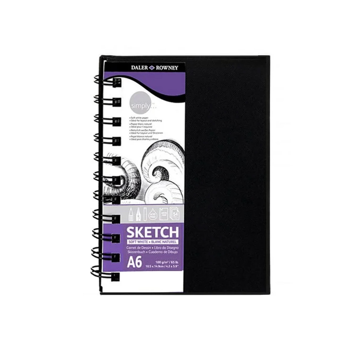 DALER ROWNEY PAINTBOOK SIMPLY 100G Α6 54 PAGES