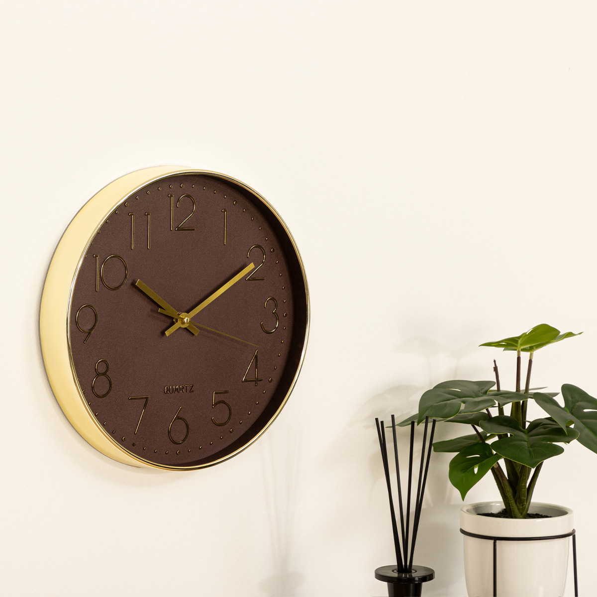 ATMOSPHERA 3D WALL CLOCK Ø30CM – GOLD DETAILS - Image 5