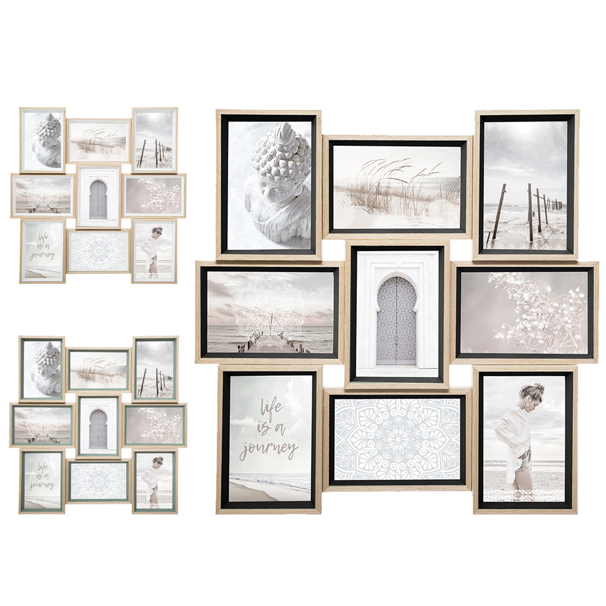 WOODEN MULTIPLE PHOTOGRAPHY 45Χ45CM