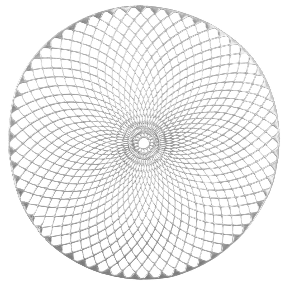 CHRISTMAS ROUND PLACEMAT Ø38CM SILVER