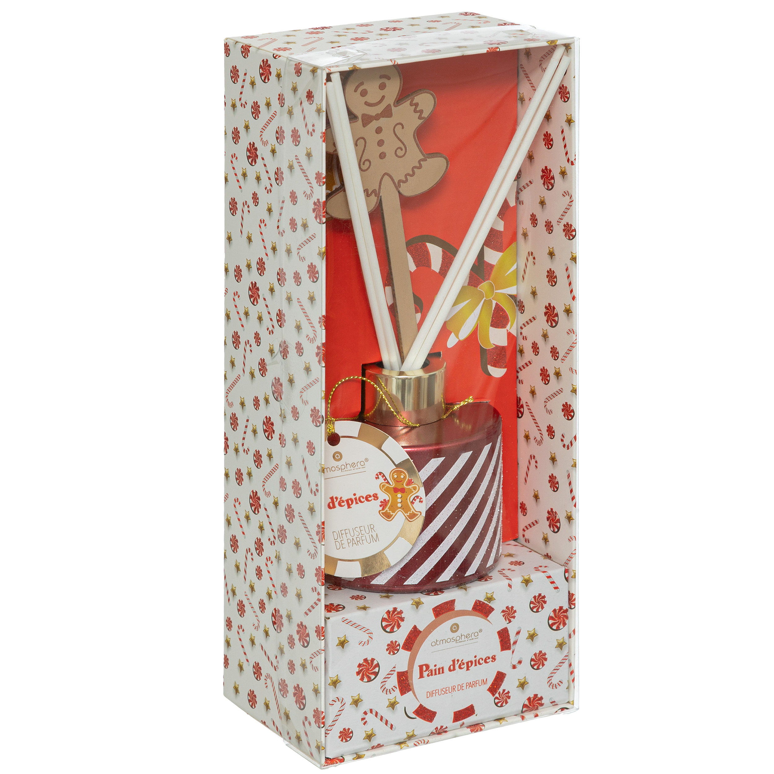 CHRISTMAS REED DIFFUSER WITH CHRISTMAS DECORATION GINGERBREAD 100ML - Image 2