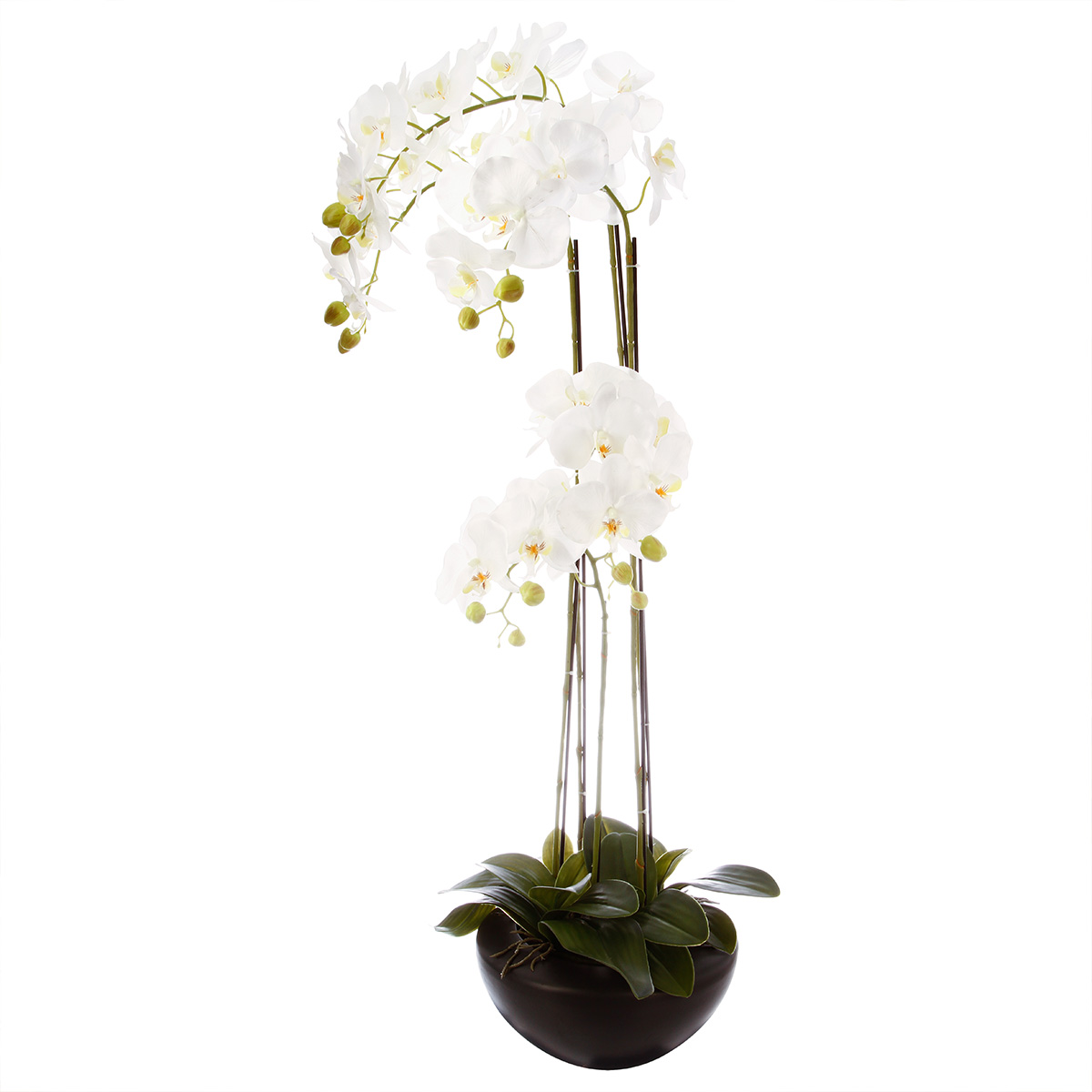 ARTIFICIAL ORCHID IN A CERAMIC POT 115CM