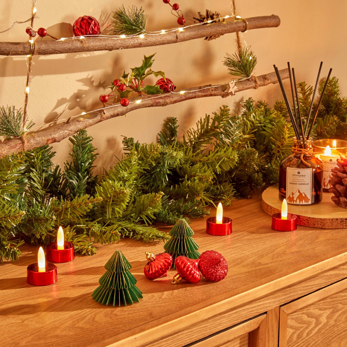 CHRISTMAS GARLAND GREEN 1.8M