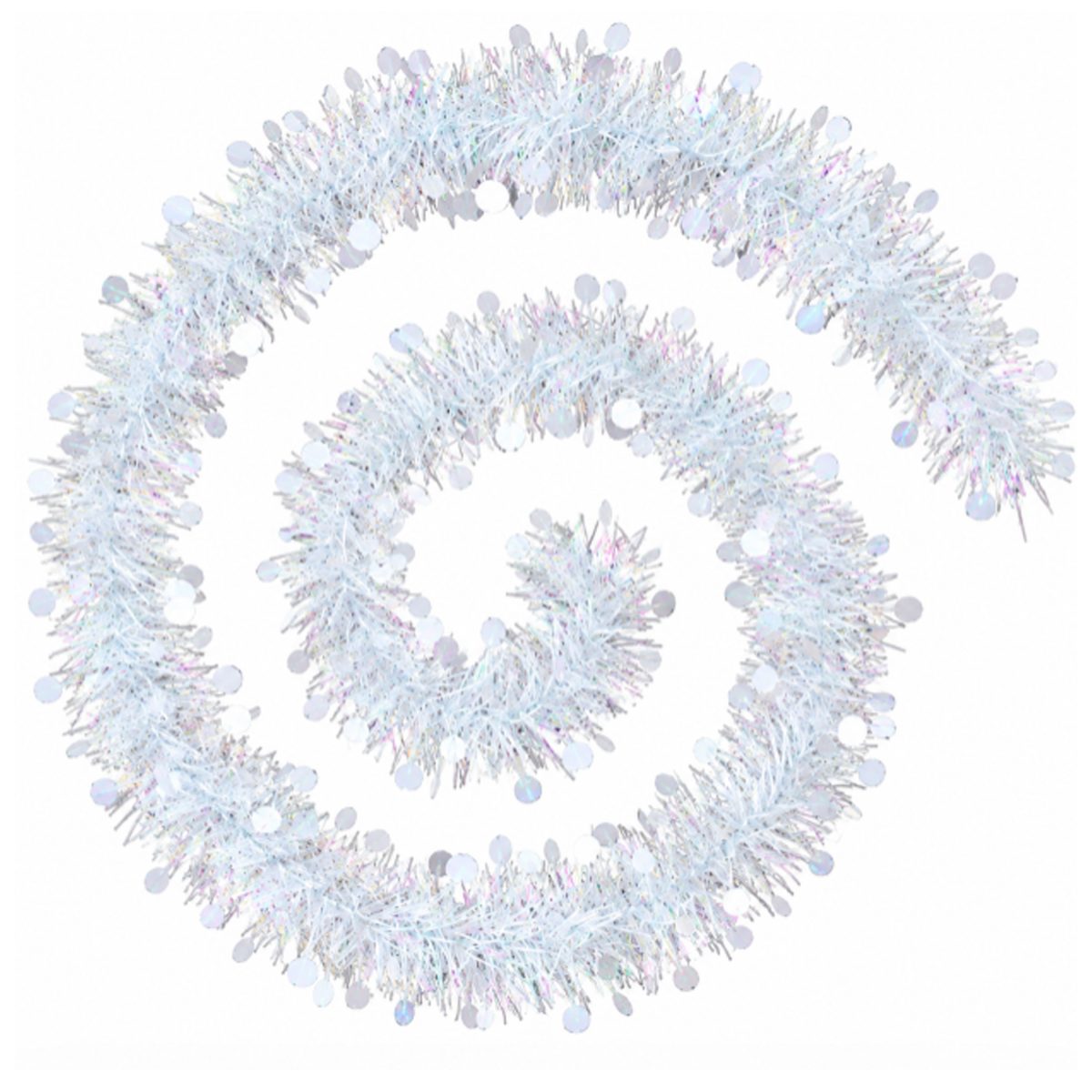 CHRISTMAS GARLAND D4 2M WHITE
