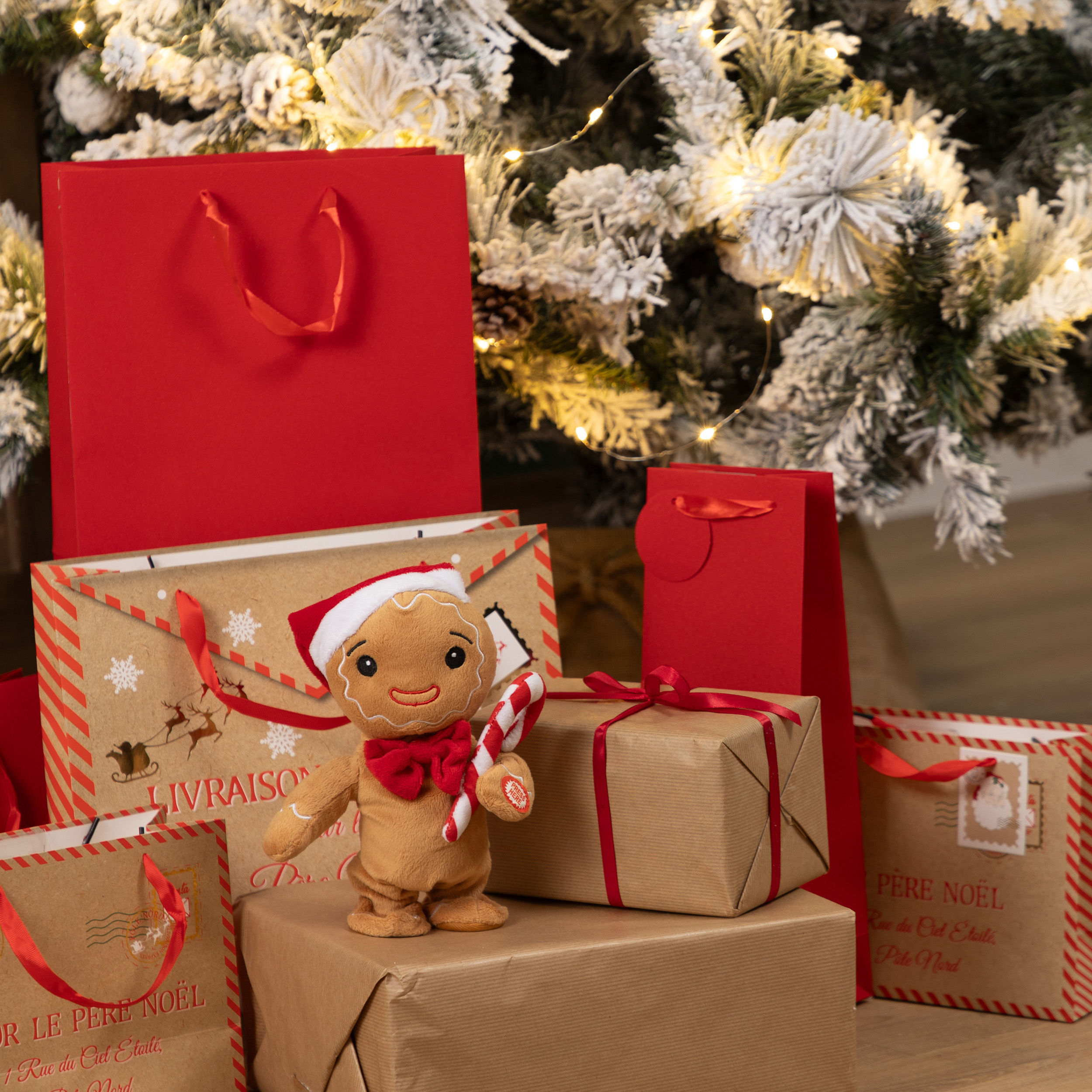 CHRISTMAS PLUSH GINGERBREAD WITH MUSIC AND MOTION 20CM - Image 2