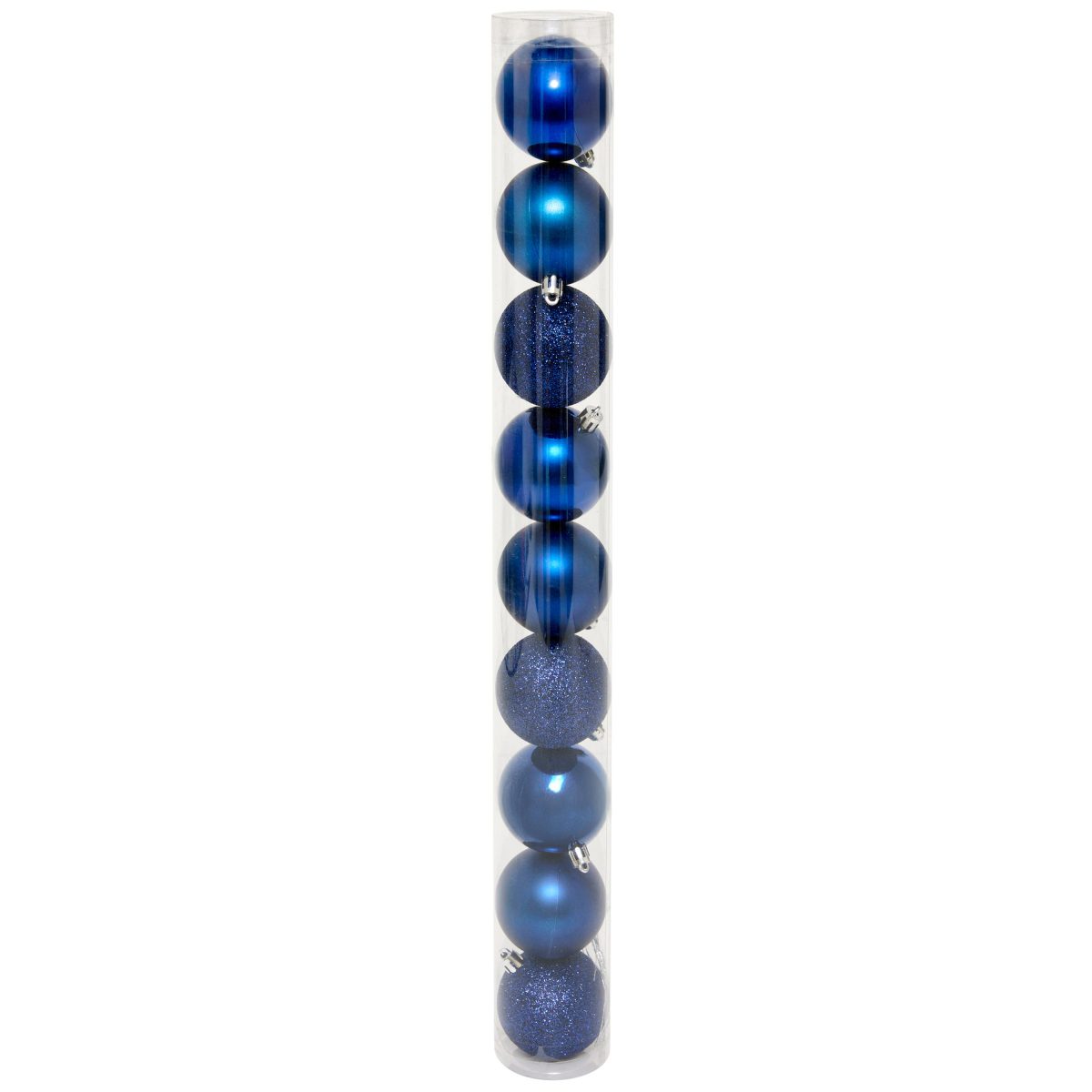 CHRISTMAS BALLS 6CM 9PCS BLUE