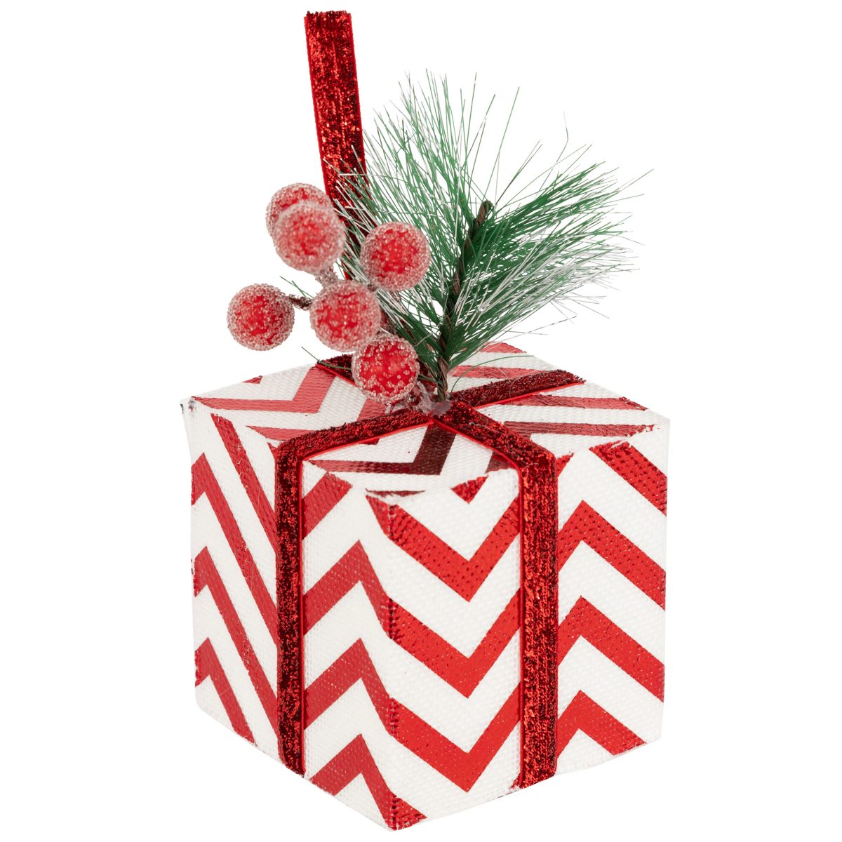 CHRISTMAS HANGING GIFT ORNAMENT 12CM