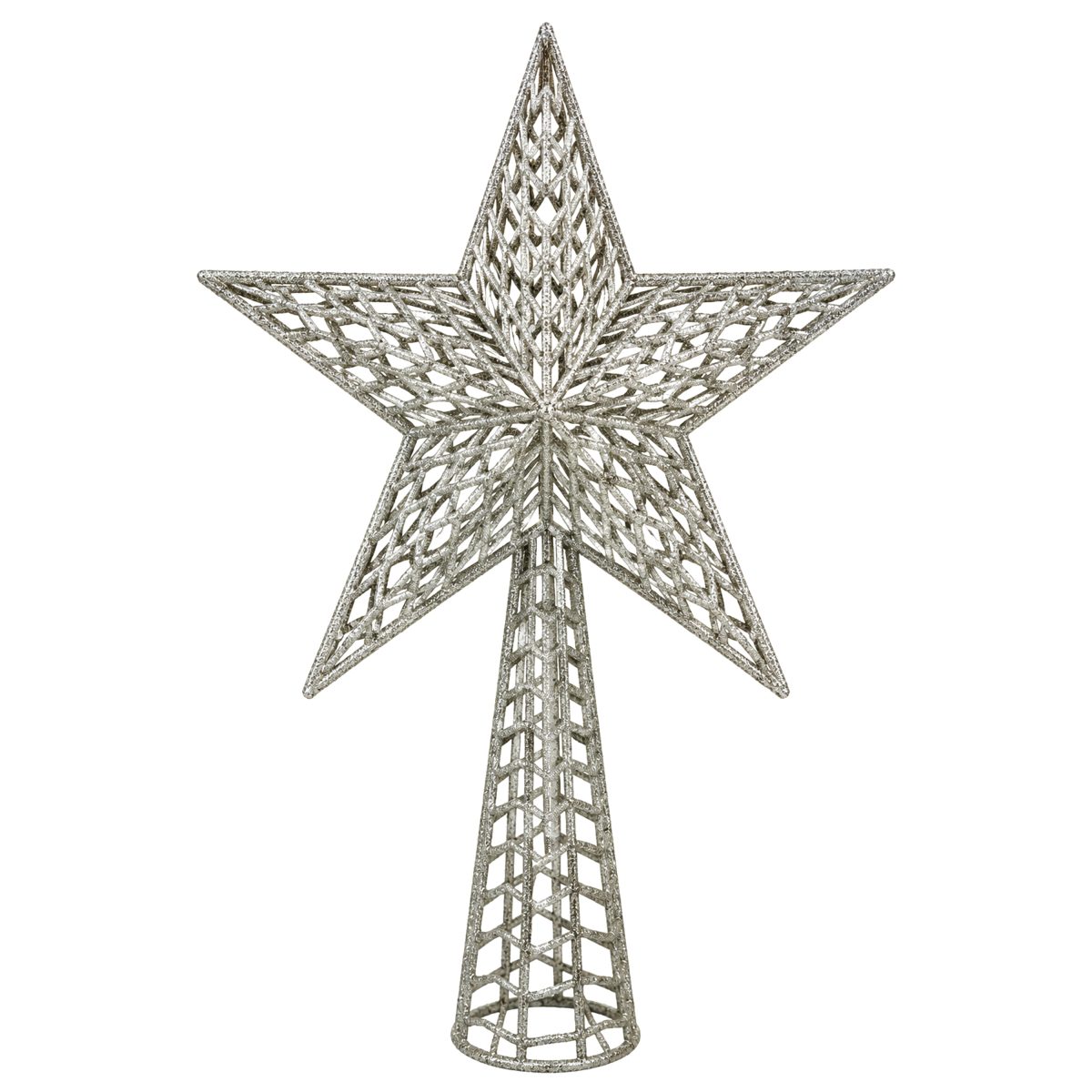 CHRISTMAS STAR 38CM SILVER