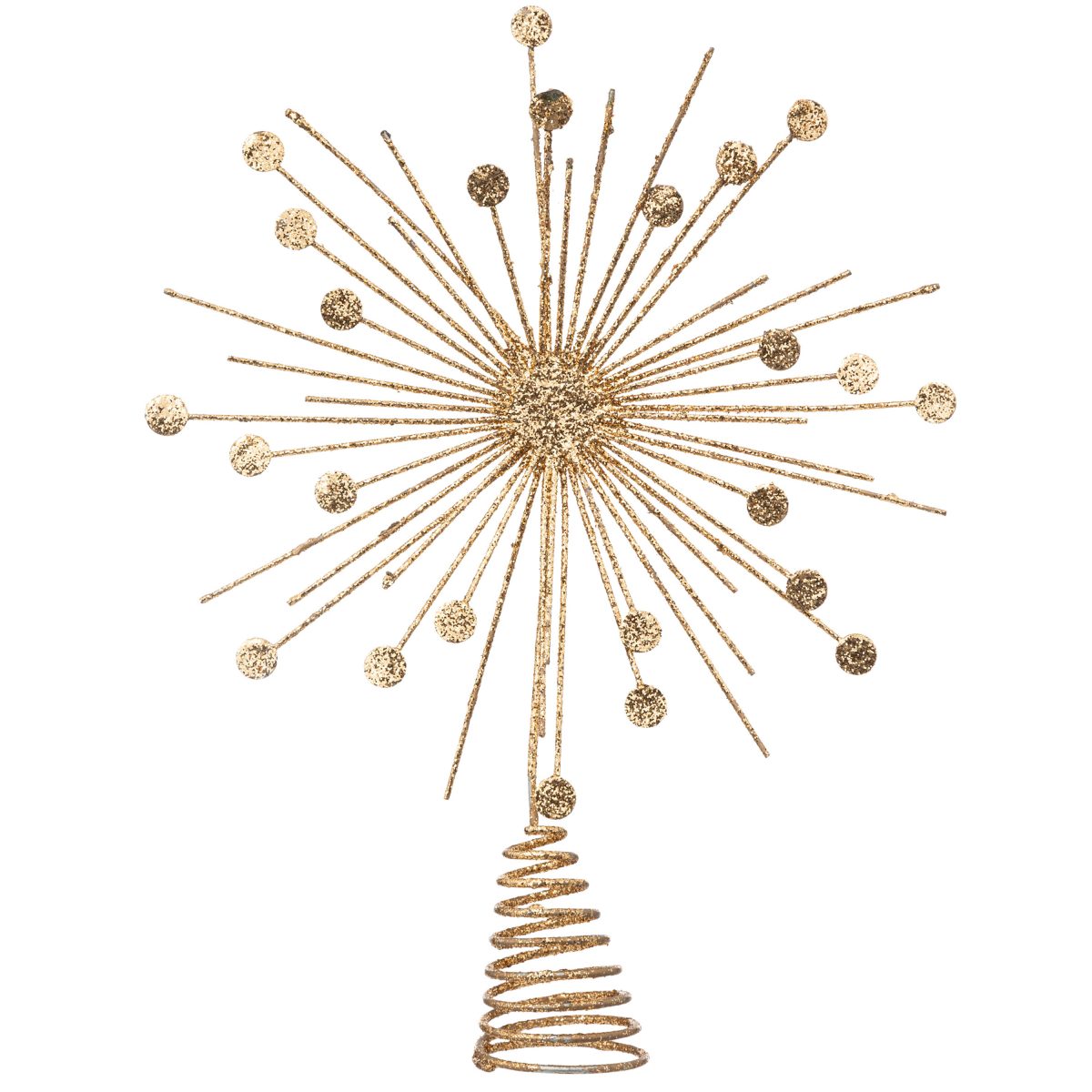 CHRISTMAS TREE TOP STAR 30CM GOLD