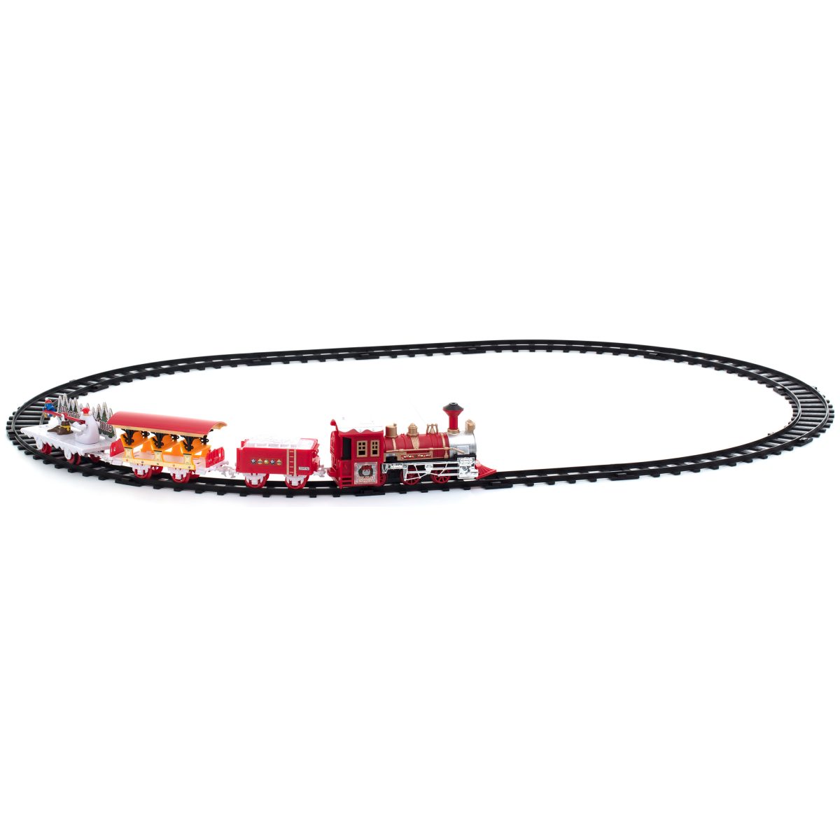 CHRISTMAS TRAIN LIGHTED 16 PCS