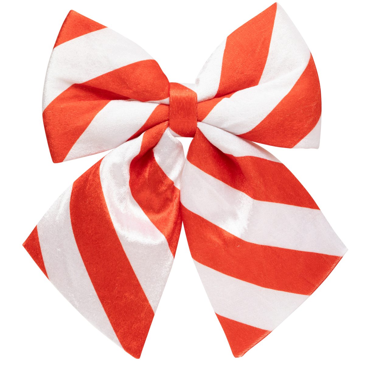 CHRISTMAS RED BOW WITH STRIPES