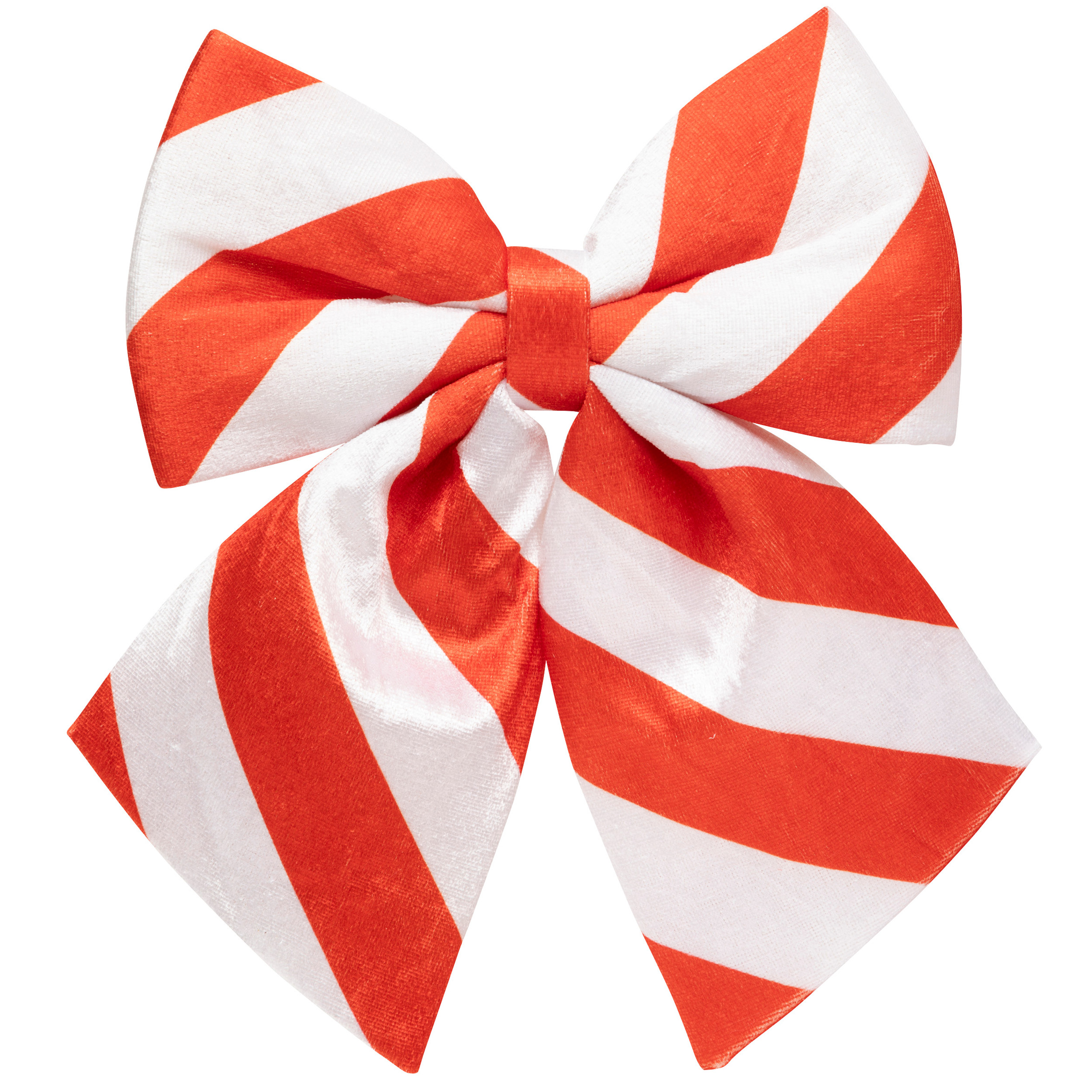 CHRISTMAS RED BOW WITH STRIPES