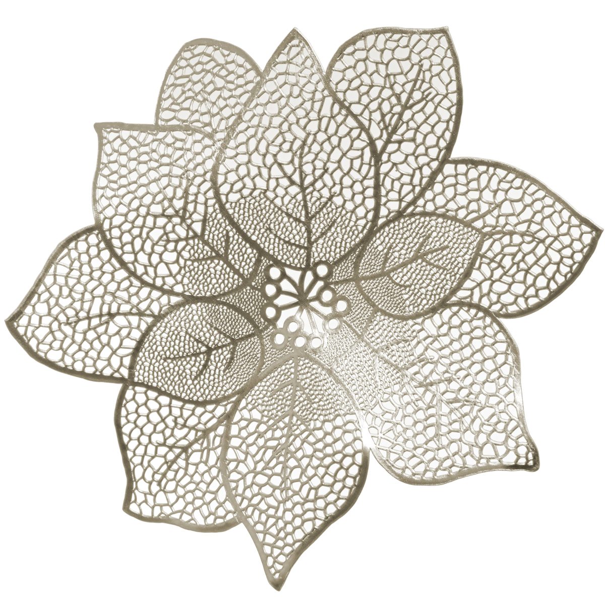 CHRISTMAS FLOWER PLACEMAT Ø44CM GOLD