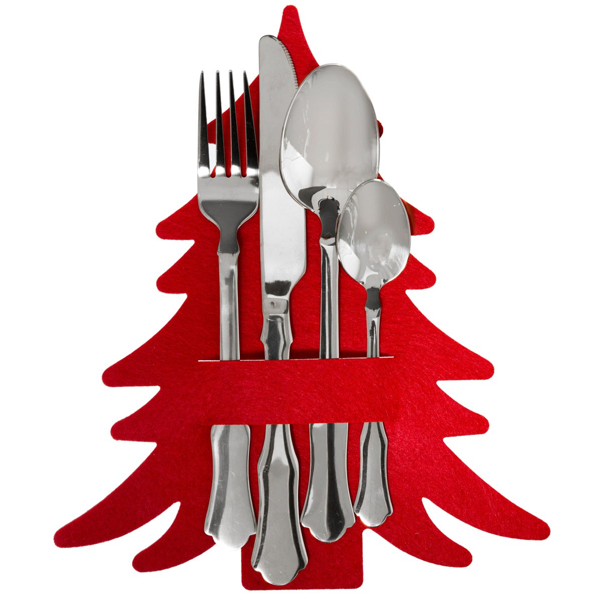 CHRISTMAS CUTLERY CASE RED