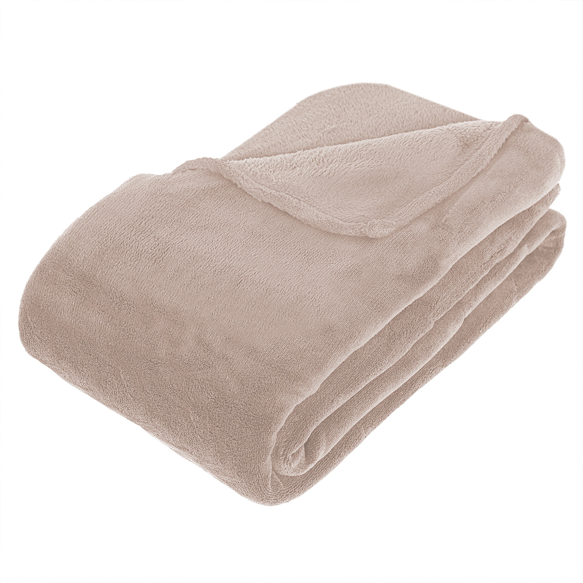 BLANKET MICROFIBER 180X230CM BEIGE