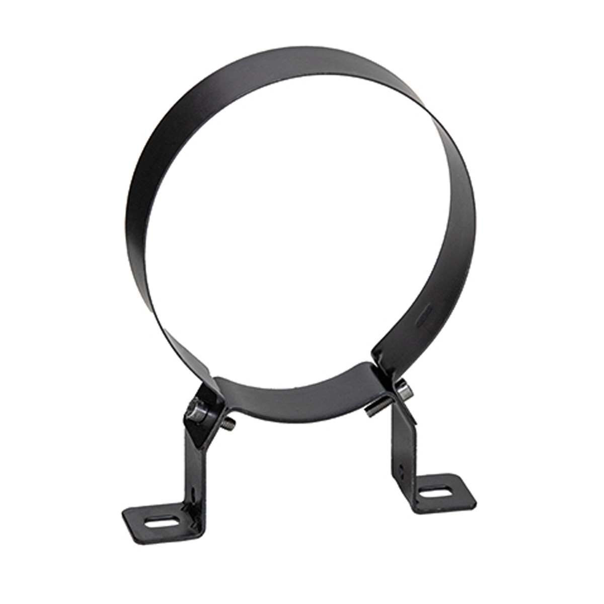 BLACK FIREPLACE FLUE PIPE CLIP Ø150MM