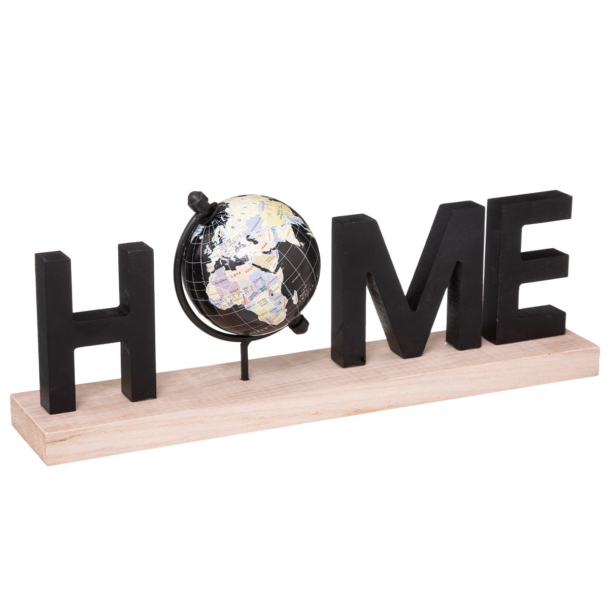 HOME DECORATIVE ORNAMENT WITH GLOBE 36X8.5X13.5CM