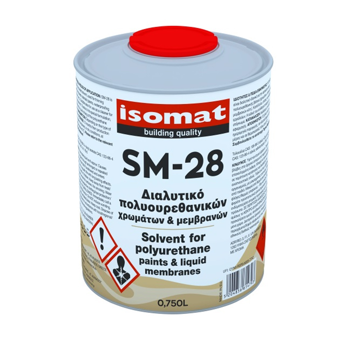 ISOMAT SM-28 SOLVENT FOR PU-510 750ML