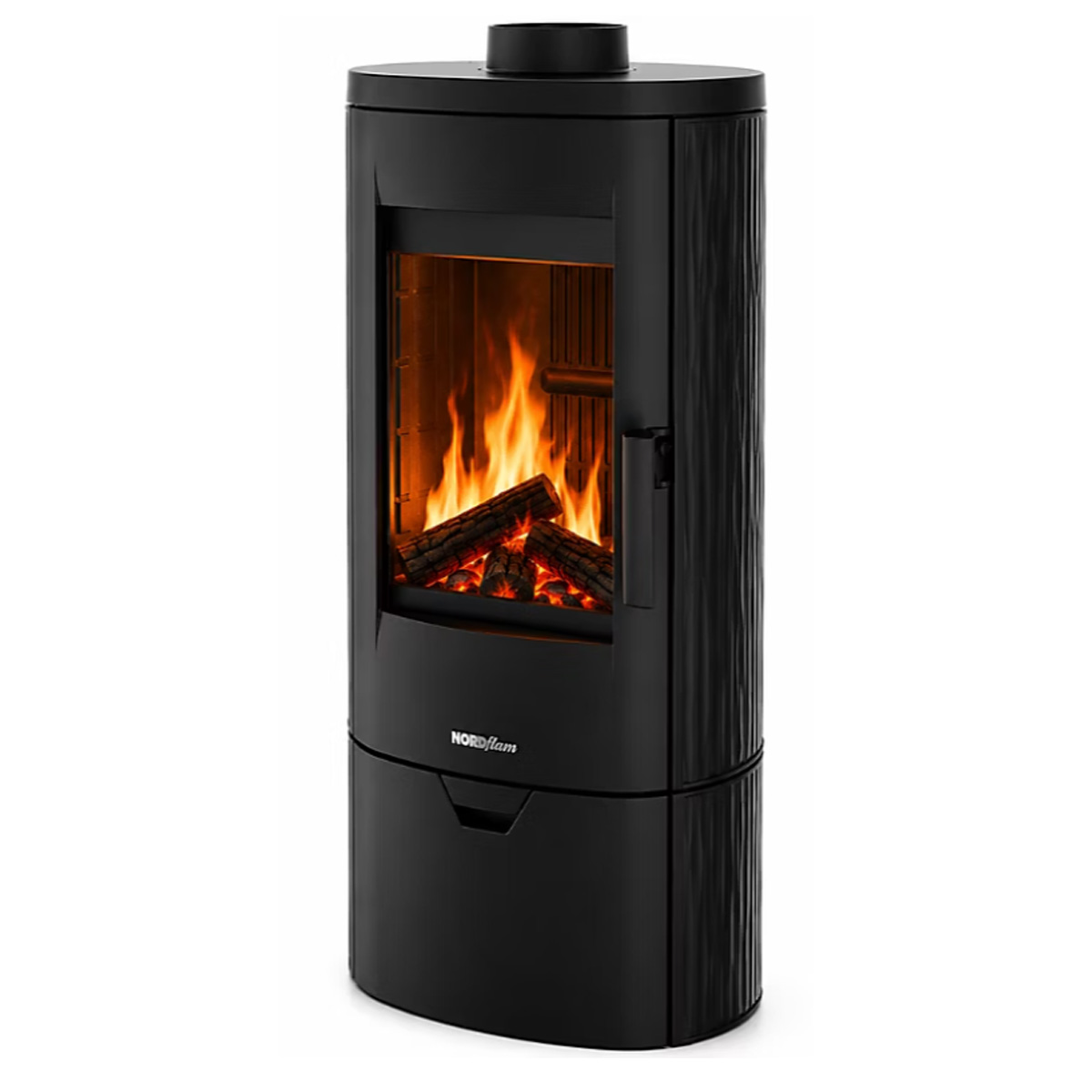 NORDFLAM PALERMO CAST IRON WOOD BURNING STOVE 7,8KW BLACK