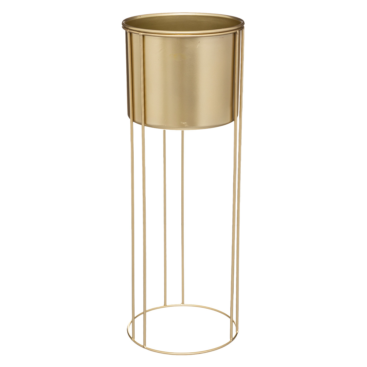 METALLIC POT ON A GOLD BASE SET OF 2 PCS - Image 2