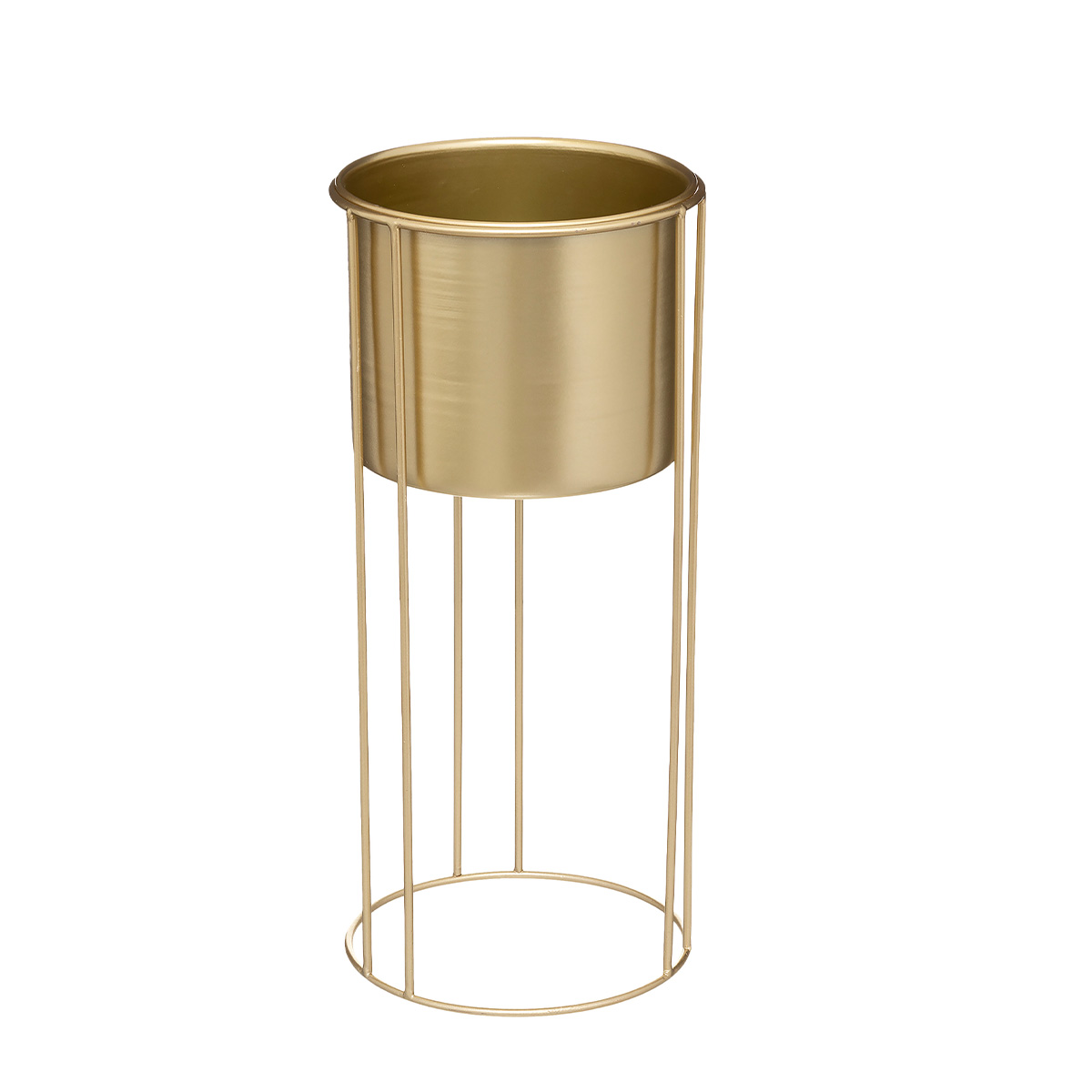METALLIC POT ON A GOLD BASE SET OF 2 PCS - Image 3