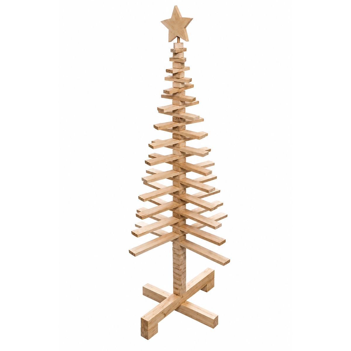 WOODEN ARTICUL XMAS TREE 120CM