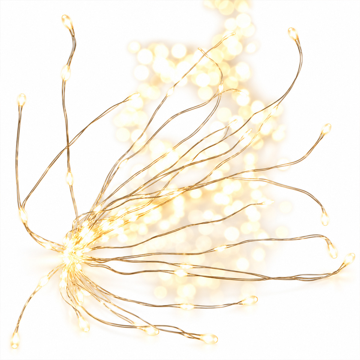 400 CHRISTMAS LIGHTS OCTOPUS WARM WARM WHITE LED COPPER WIRE