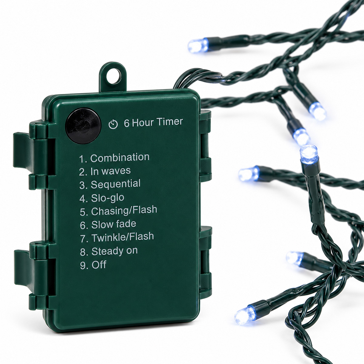96 CHRISTMAS LED LIGHTS 5MM, BATTERY