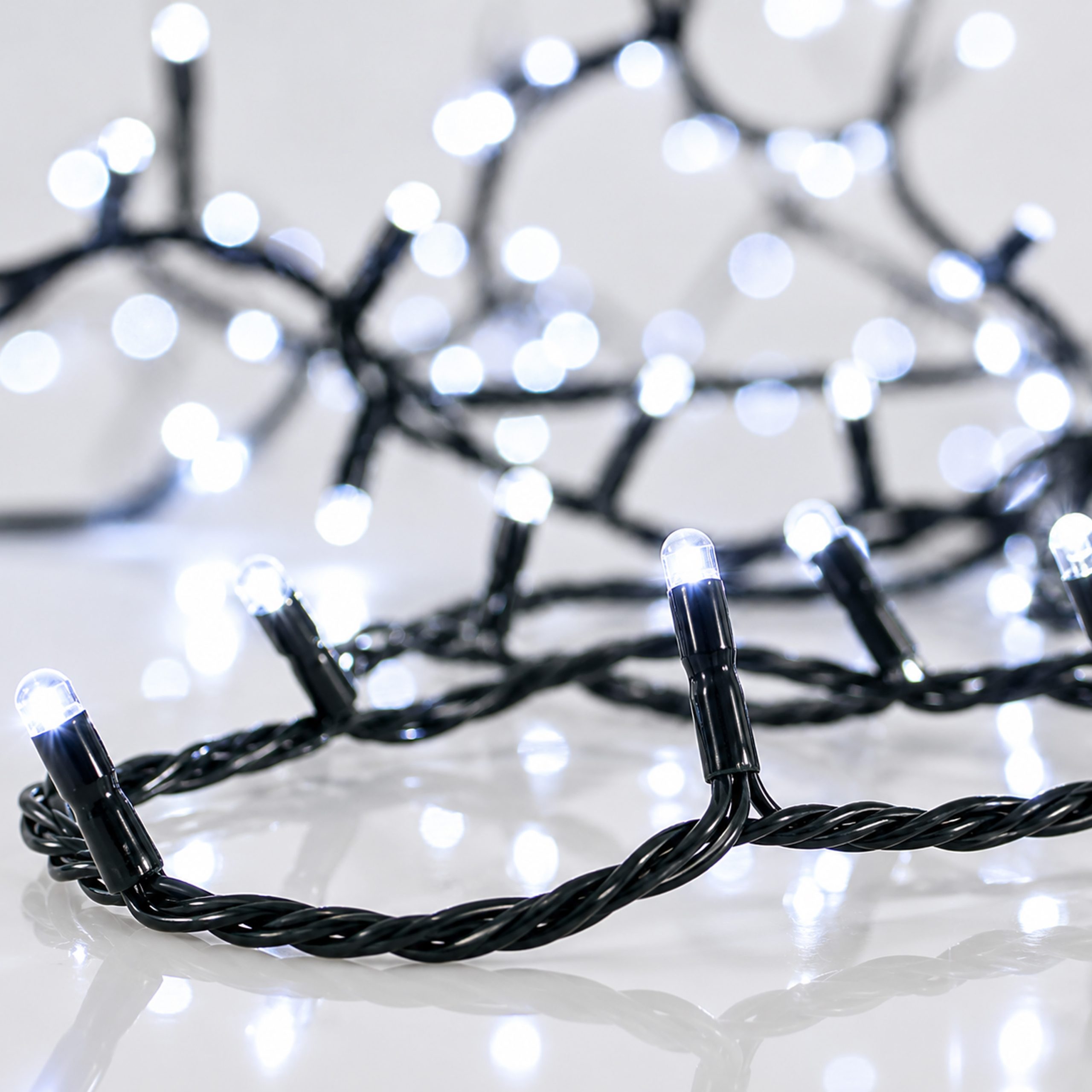 CHRISTMAS STRING LIGHTS 480 WHITE LED, 8 PROGRAMS, IP44 24M - Image 2