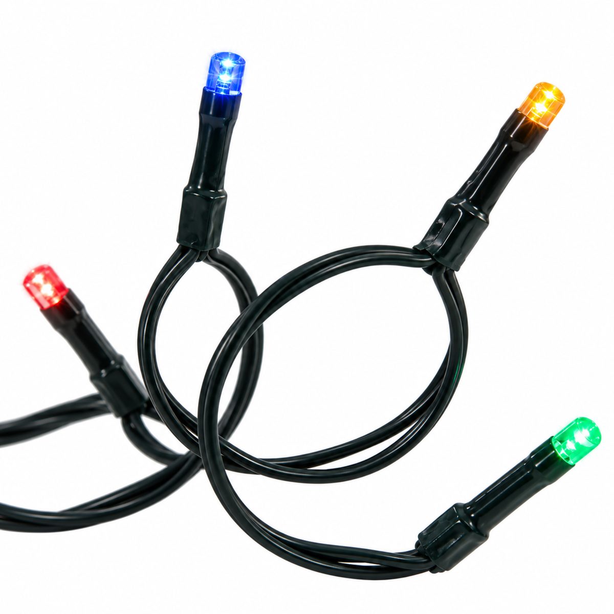 CHRISTMAS BATTERY LED STRING LIGHTS, 50 MULTICOLOUR LED WITH TIMER, IP20