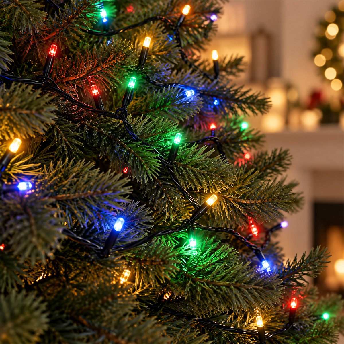 1000 LED CHRISTMAS STRING LIGHTS WITH 8 PROGRAMS, MULTICOLOR, GREEN CABLE IP44 - Image 2