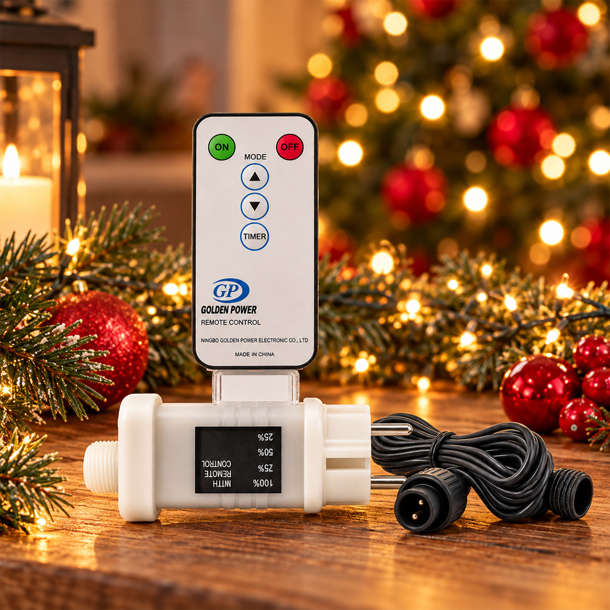 CHRISTMAS LED TRANSFORMER 31V 12W WITH REMOTE CONTROL & TIMER IP44 - Image 2