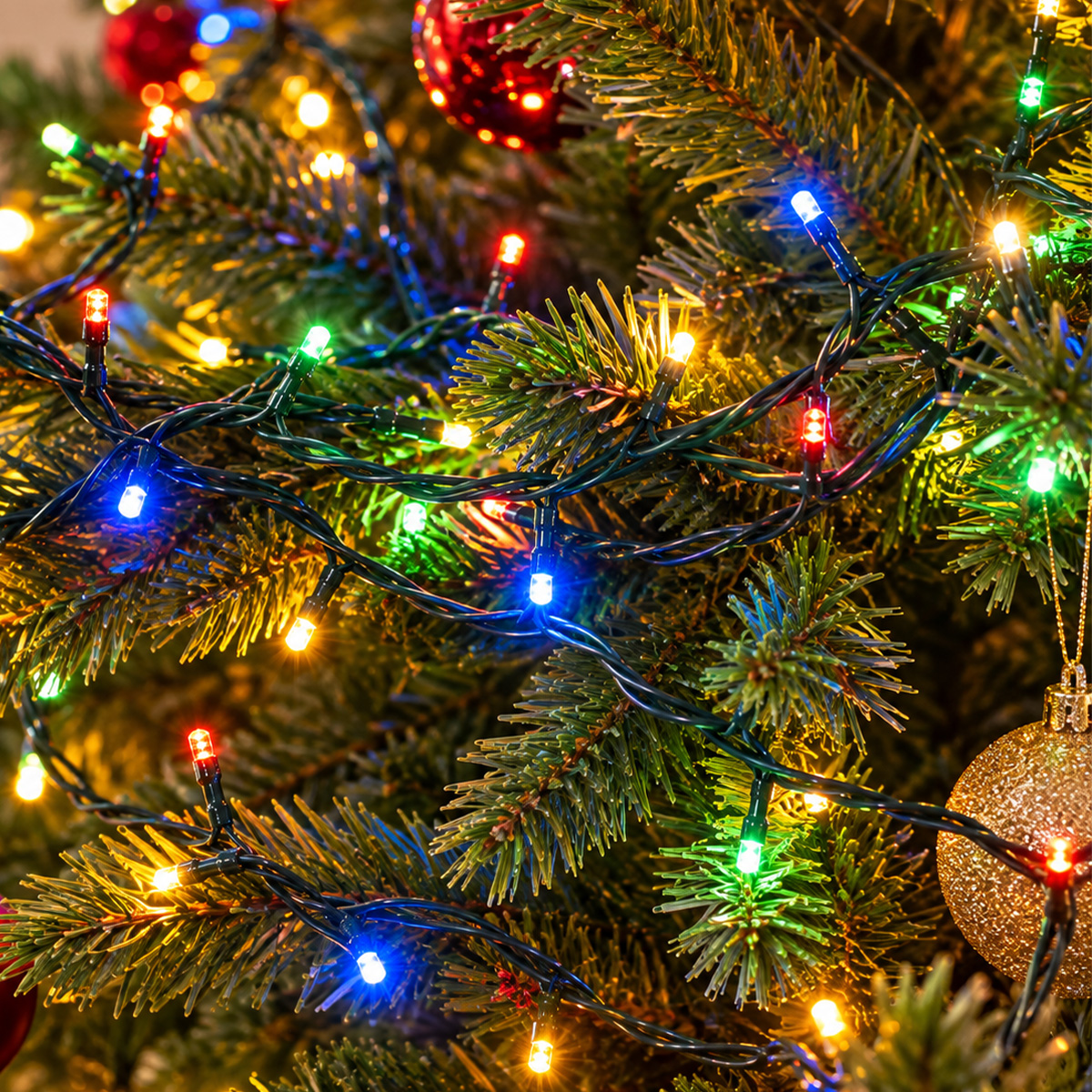 WIFI SMART CHRISTMAS STRING LIGHTS, 300 LED, WARM WHITE & MULTICOLOR, APP CONTROL, IP44 - Image 3