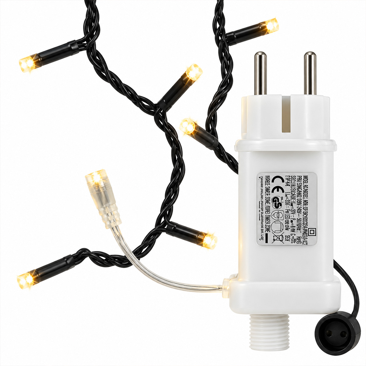 400 LED CHRISTMAS LIGHTS IN A ROW 31V WARM LIGHT WITH MUSIC