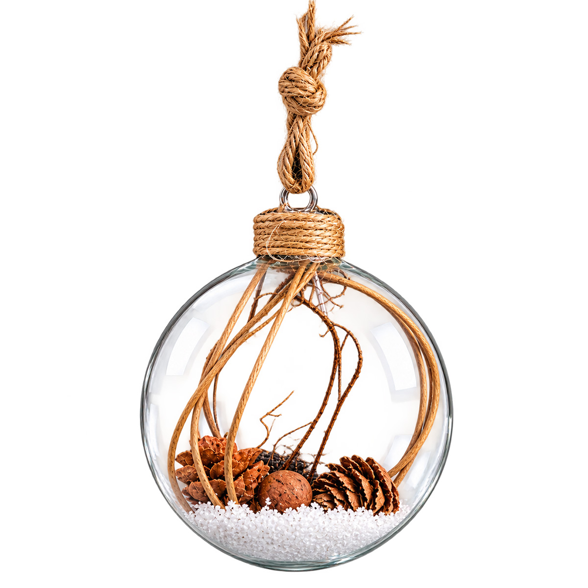 CHRISTMAS GLASS BALL 6CM