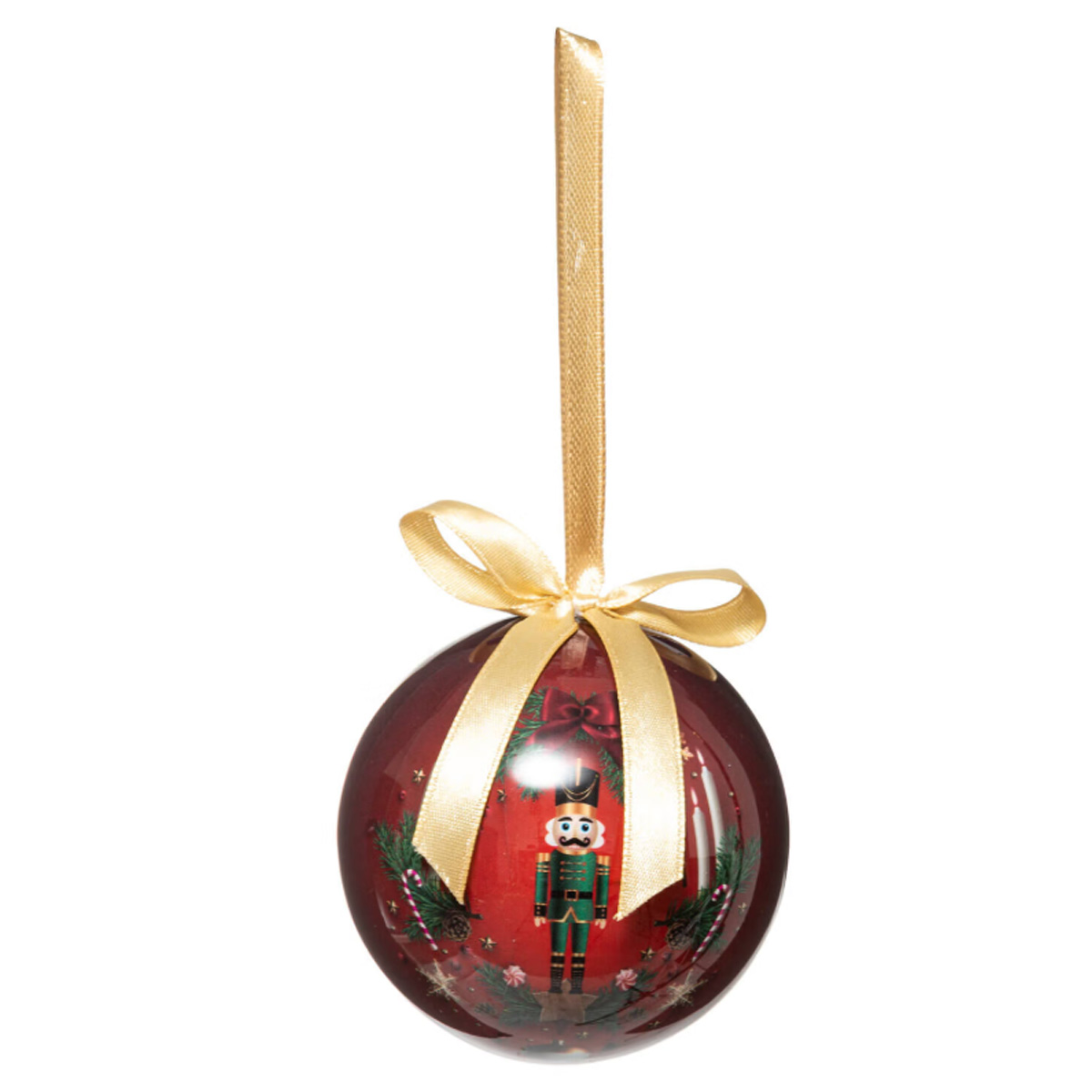 CHRISTMAS BALL WITH A 7.5CM FIGURE