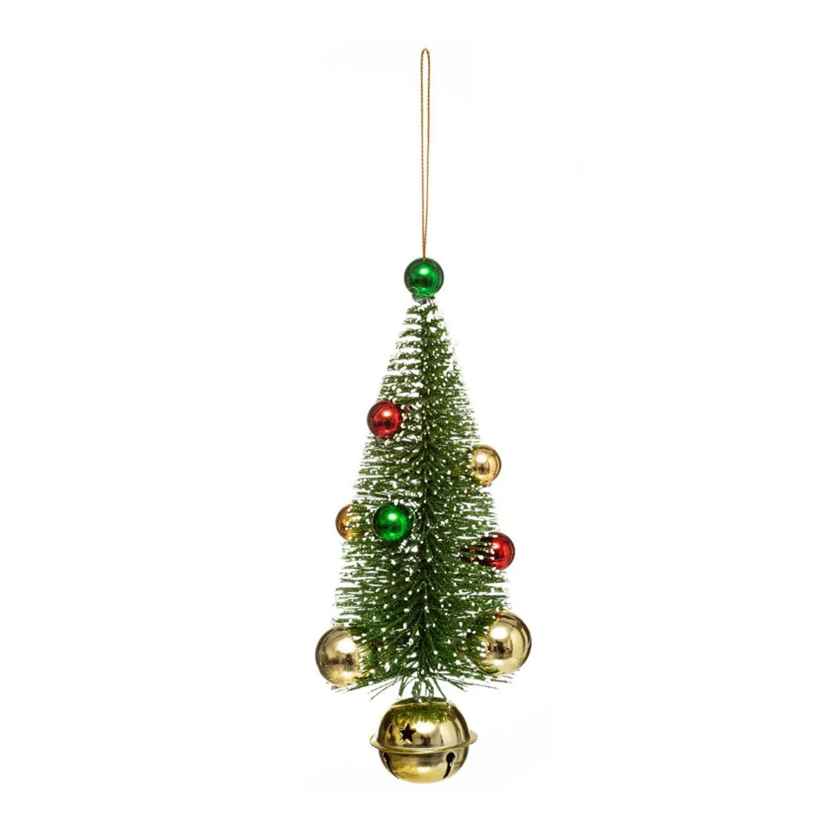 CHRISTMAS HANGING TREE WITH BELL 19CM