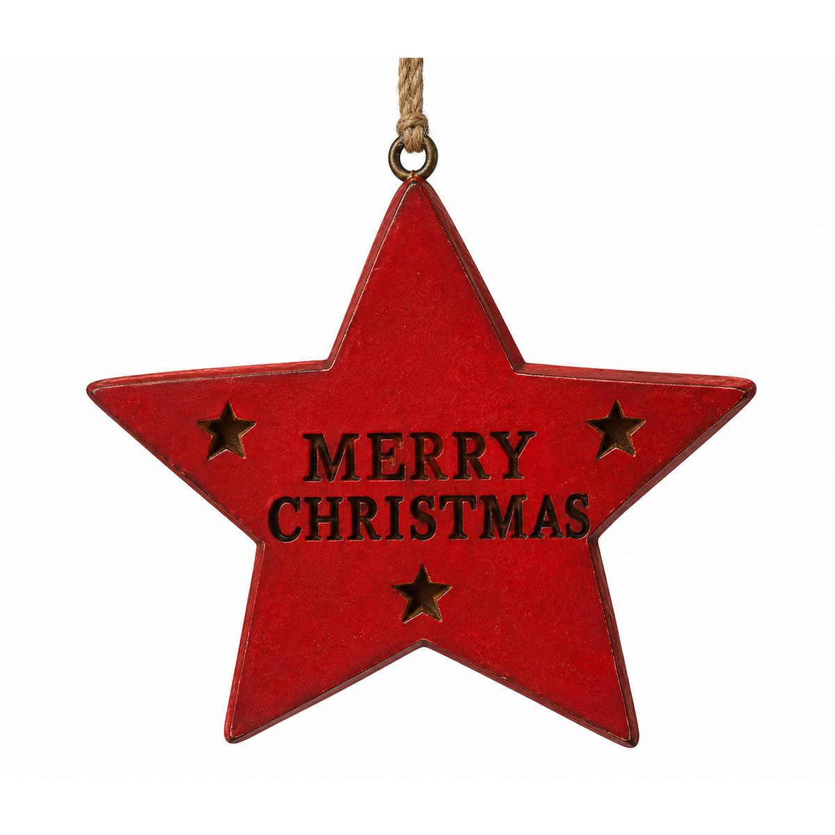 DECORATIVE PENDANT STAR COPPER 15Χ16Χ3CM