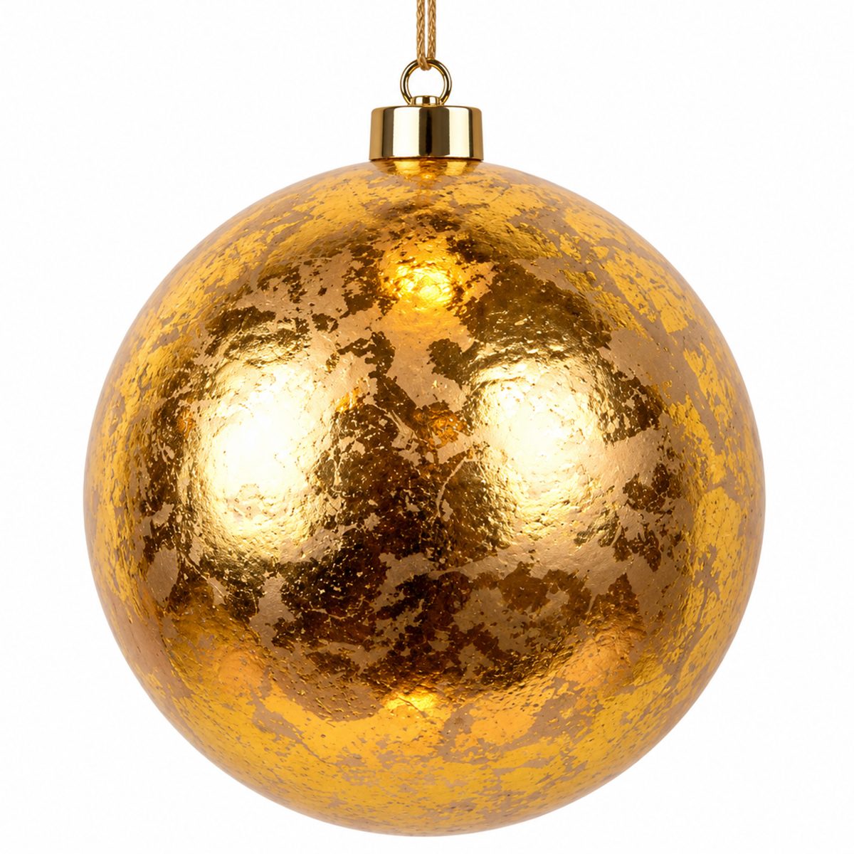 CHRISTMAS STYROFOAM BALL IN METALLIC GOLD COLOUR 30CM
