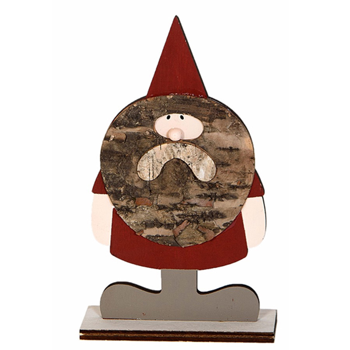 CHRISTMAS WOODEN DECORATIVE SANTA CLAUS 20CM