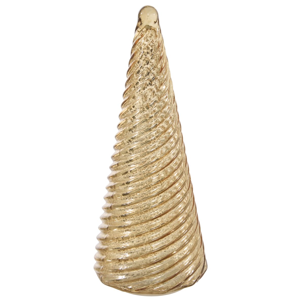 CHRISTMAS LED GLASS TREE GOLD