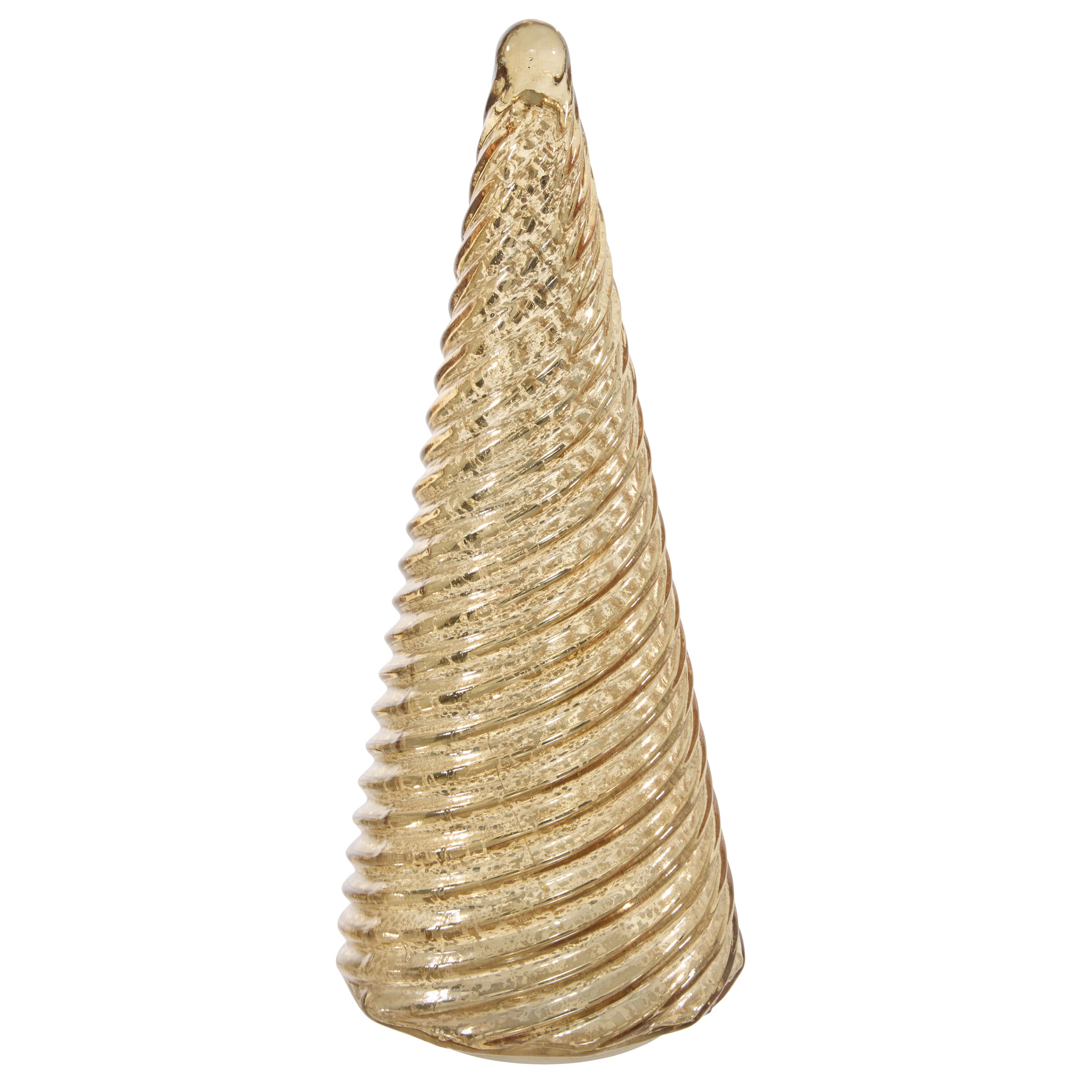 CHRISTMAS LED GLASS TREE GOLD