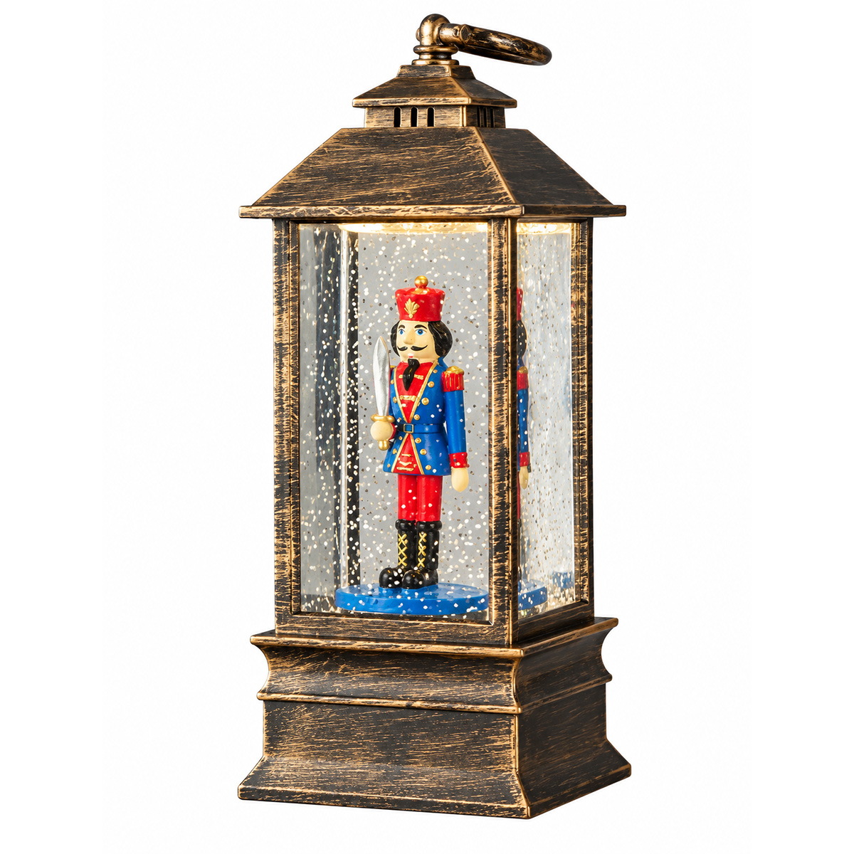 CHRISTMAS LANTERN PLASTIC WITH BATTERY 9X9X22CM IP20