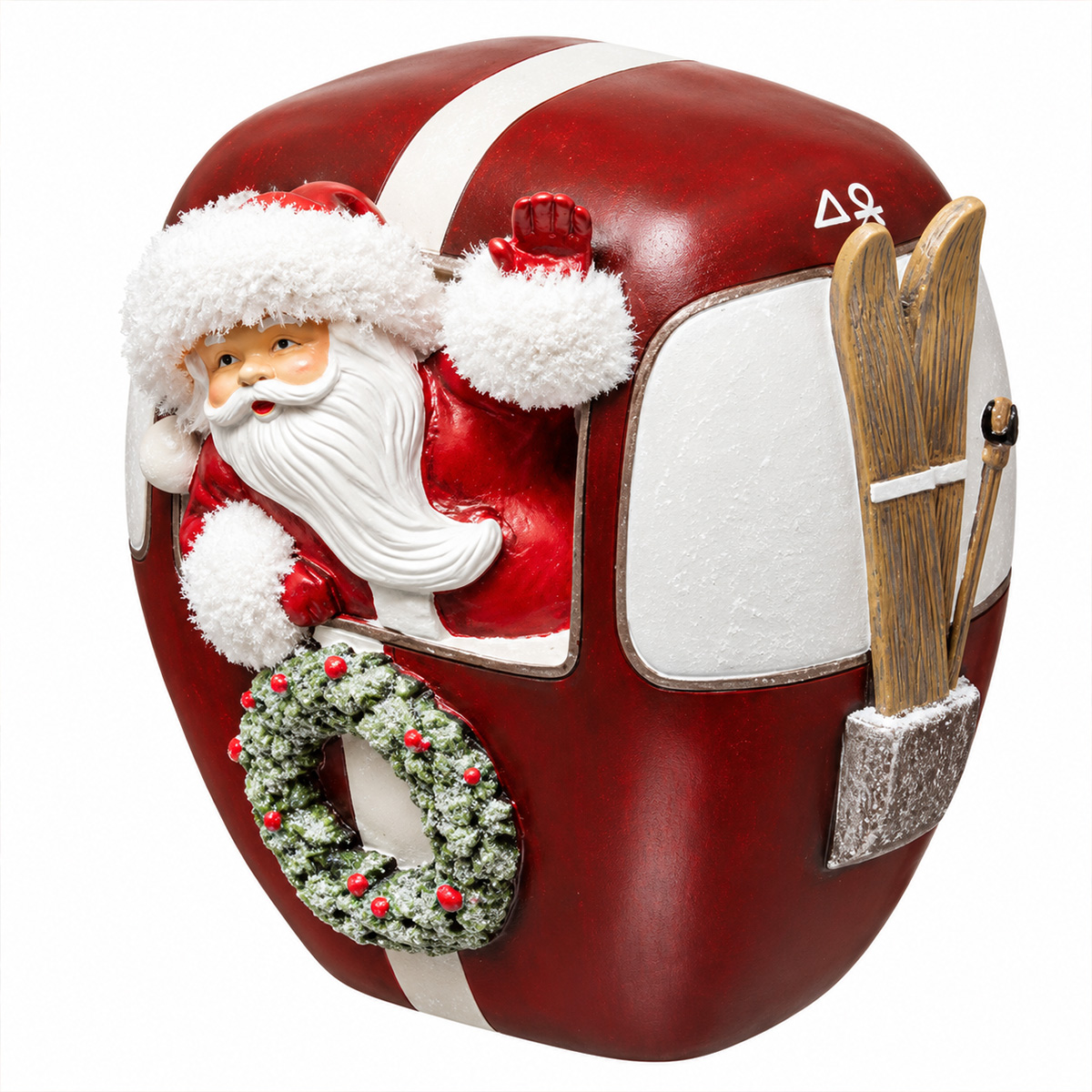 CHRISTMAS DECORATION SAINT BASIL IN WAGON 20CM
