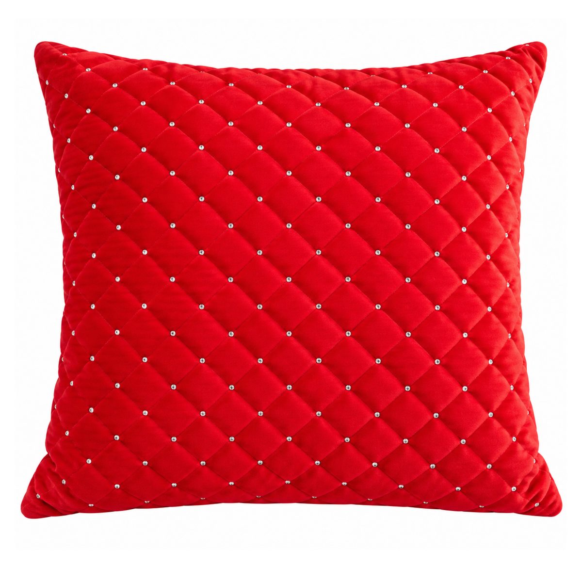 RED VELVET CUSHION 45X45CM