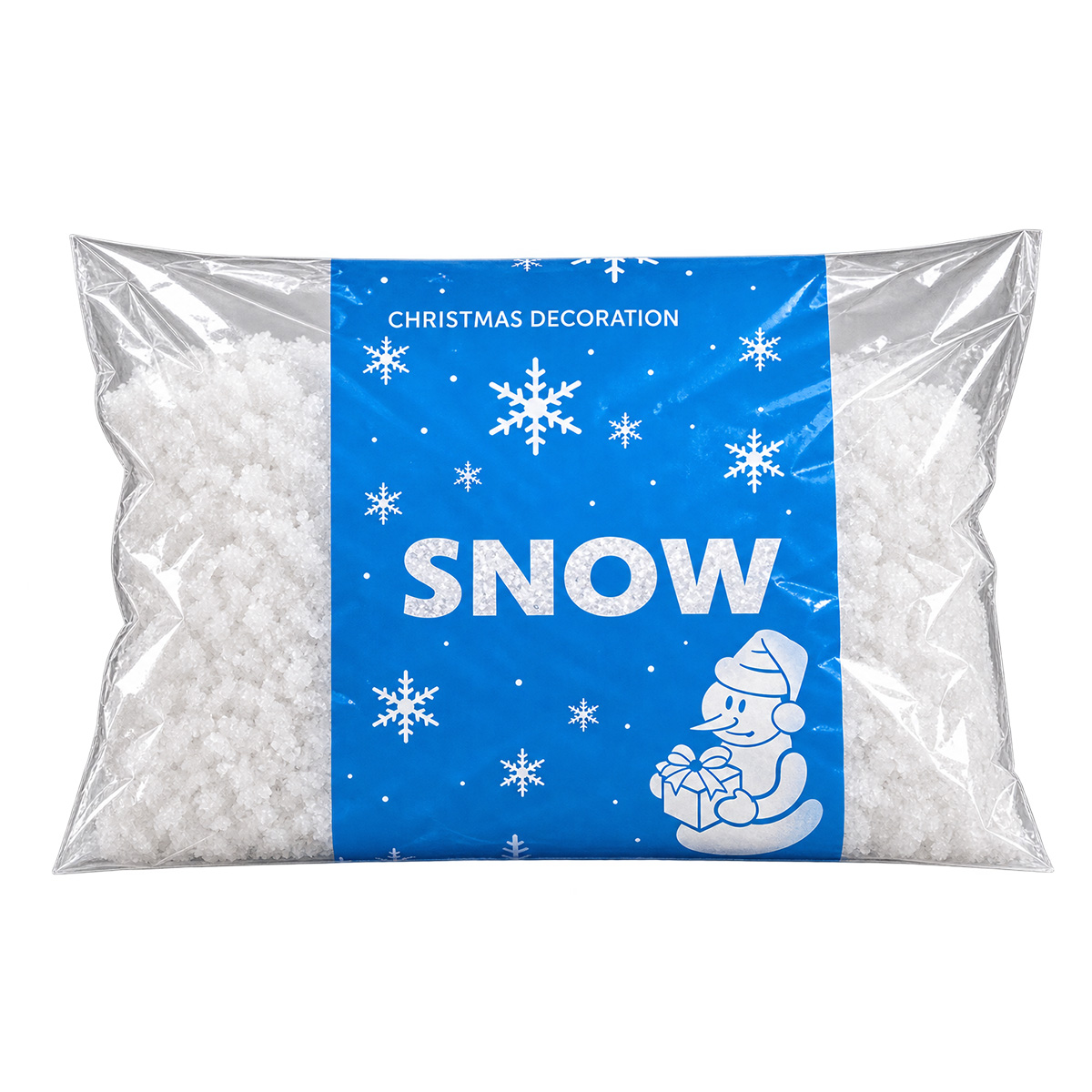 CHRISTMAS DECORATIVE SNOW, WHITE POLYETHYLENE, 300G