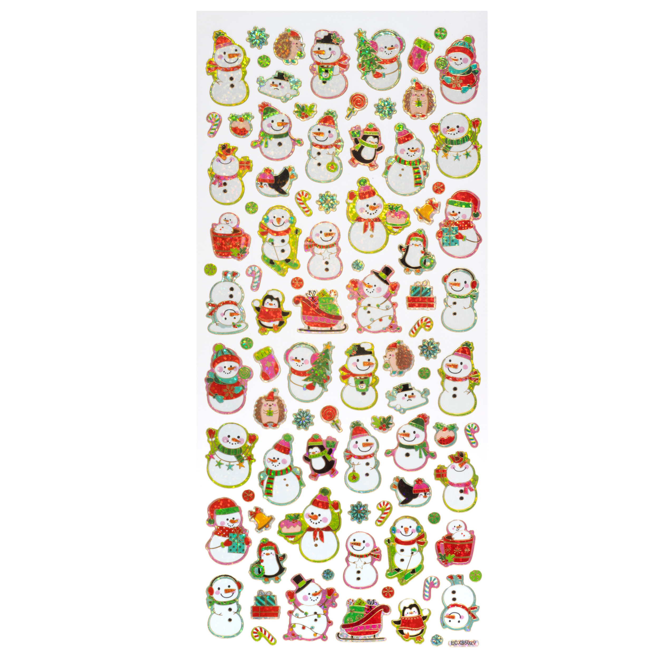CHRISTMAS CHARACTER STICKERS 35X14CM - Image 2